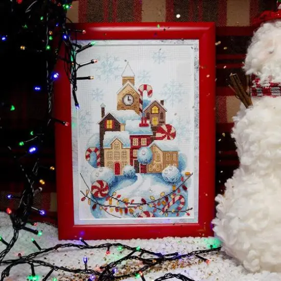 Crystal ArtCounted Cross Stitch Kit Gingerbread House {6}