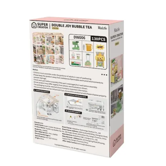 Rolife&reg; Super Creator Double Joy Bubble Tea DIY Miniature Kit {9}