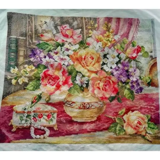 Alisa Roses In The Living Room Cross Stitch Kit {3}
