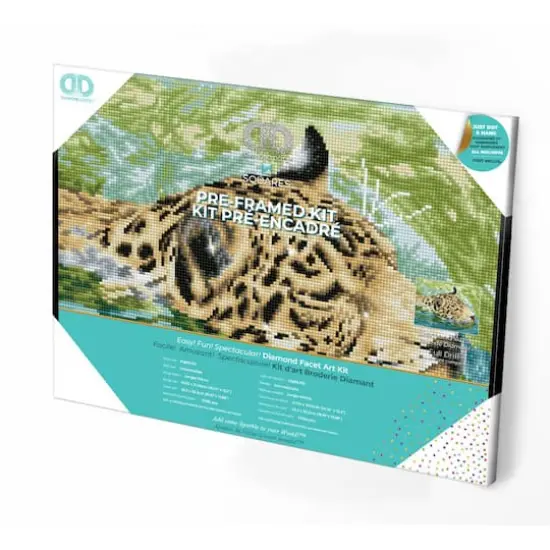 Diamond Dotz&reg; Intermediate Jungle Prince Pre-Framed Diamond Painting Kit {4}