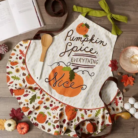 DII&reg; Pumpkin Spice Ruffle Apron {6}