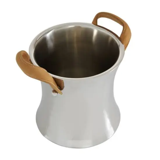 11" Stainless Steel Contemporary Wine Bucket {5}