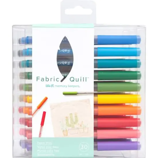 We R Memory Keepers&reg; Fabric Quill&trade; 30 Color Permanent Pens Set {1}