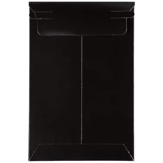 JAM Paper 6" x 9" Black Flat Photo Mailer Peel & Seal Closure Envelopes, 6ct. {5}