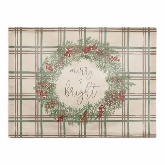 Merry & Bright Plaid Cotton Twill Placemat {1}
