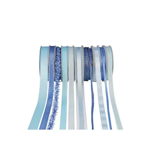 Value Pack Ribbon, 10ct. by Celebrate It&reg; Soft Blue {1}