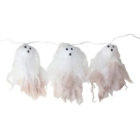 6ct. Color Changing LED Hanging Ghost Halloween Lights {1}