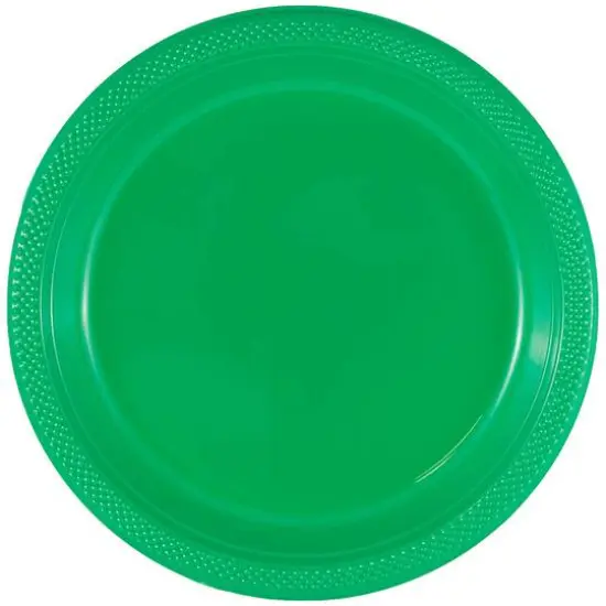 JAM Paper 7" Plastic Party Plates, 20ct. Green {1}