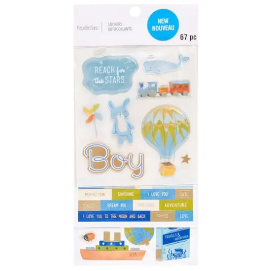 Boy Adventure Baby Stickers by Recollections&trade; {1}