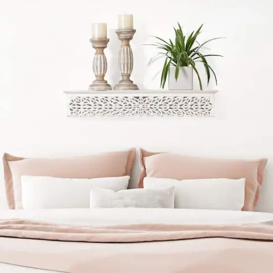 Habitat Gaudin 30" White Decorative Shelf {8}