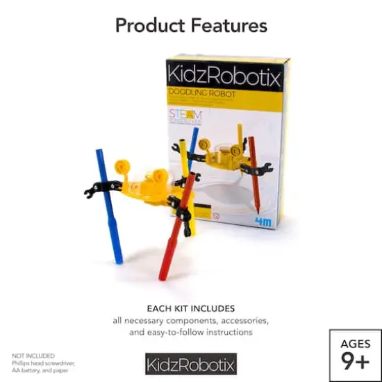 Toysmith&reg; 4M Doodling Robot Science STEM Kit {3}