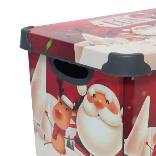 Simplify Santa Clause is Coming to Town Storage Tote Bin {6}