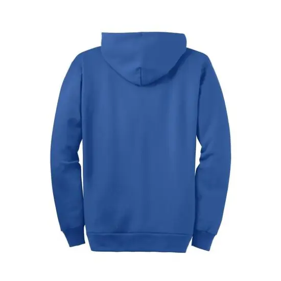 Port & Company&reg; Essential Fleece Full-Zip Hooded Sweatshirt Royal {4}