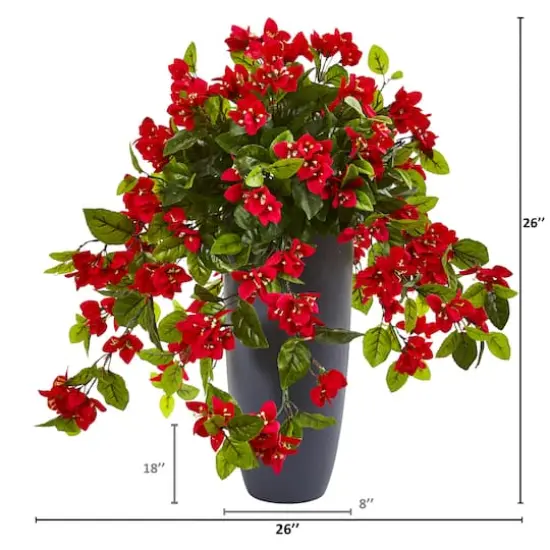 2ft. Red Bougainvillea in Tower Planter {3}