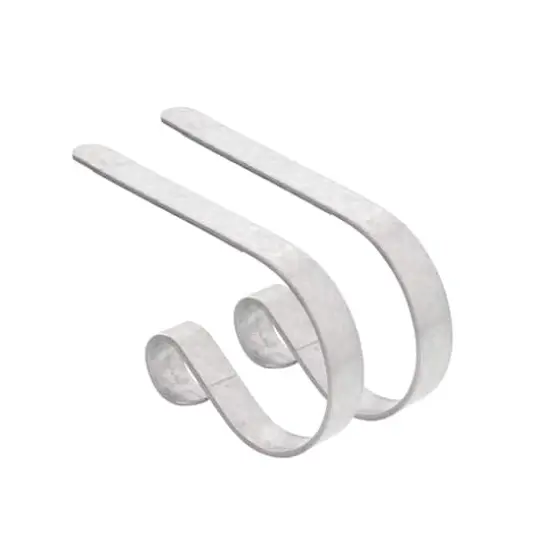 Haute Decor MantleClip&trade; Real Galvanized Stocking Holders, 2ct. {1}