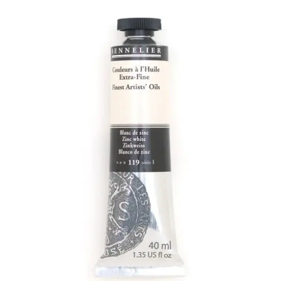 Sennelier Artists' Oil Color, 40mL 119 Zinc White S1 {1}