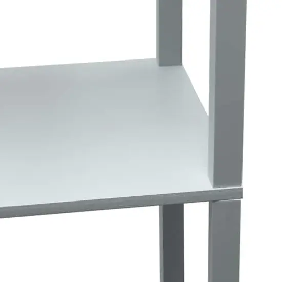 Simple Designs Floor Lamp with 2 USB Charging Ports/1 Outlet Gray {13}