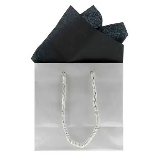 JAM Paper 20" x 26" Tissue Paper, 2 Packs of 10 Sheets Black {7}