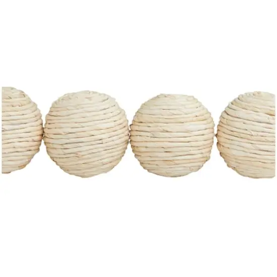 Beige Handmade Jute Orbs & Vase Filler Set {4}