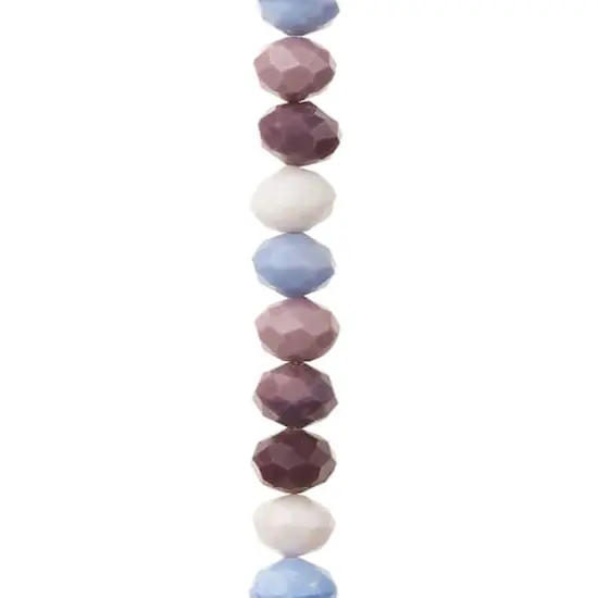 Multicolor Amethyst Glass Faceted Rondelle Beads, 10mm by Bead Landing™ {1}