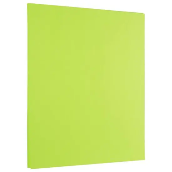 JAM Paper Brite Hue 8.5" x 11" 24lb. Paper Pack, 500 Sheets Ultra Lime Green {2}