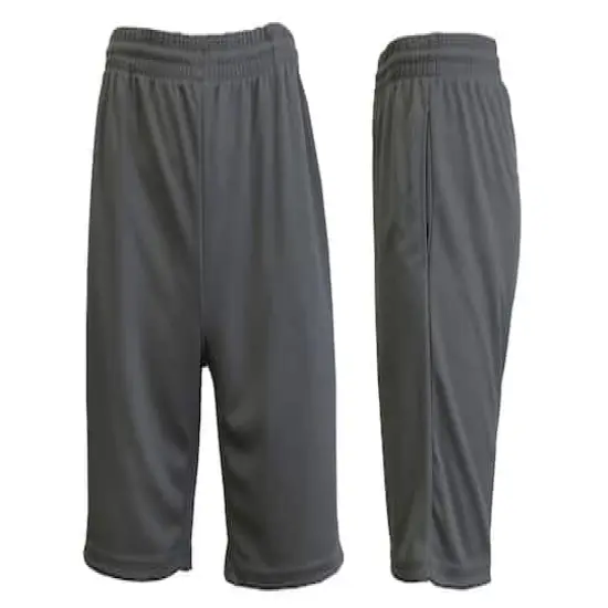 Galaxy by Harvic Men's Moisture Wicking Performance Basic Mesh Shorts Charcoal {1}