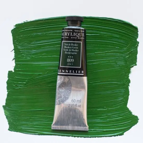Sennelier Extra Fine Artists' Acrylic Paint, 60mL 809 Hooker's Green {4}