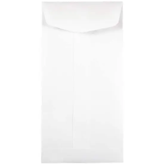 JAM Paper 3.5" x 6.5" White Coin Business Envelopes {1}