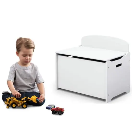 Delta Children MySize Deluxe Toy Box Bianca White {5}