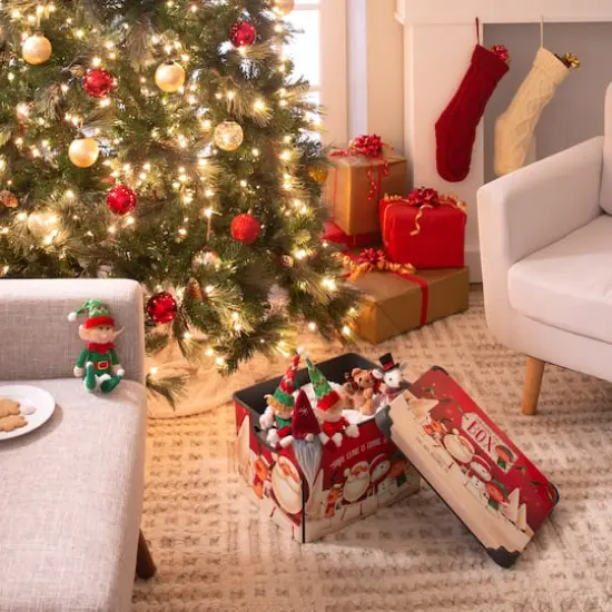 Simplify Santa Clause is Coming to Town Storage Tote Bin {7}