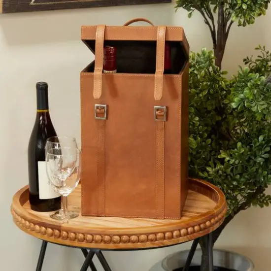 Tan Modern Wine Holder, 9" x 10" x 16" {9}