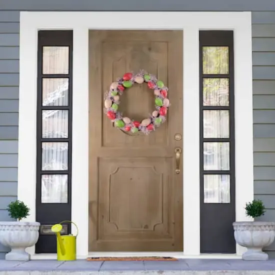 3-Piece Speckled Easter Egg Tree Ball and Wreath Set {4}