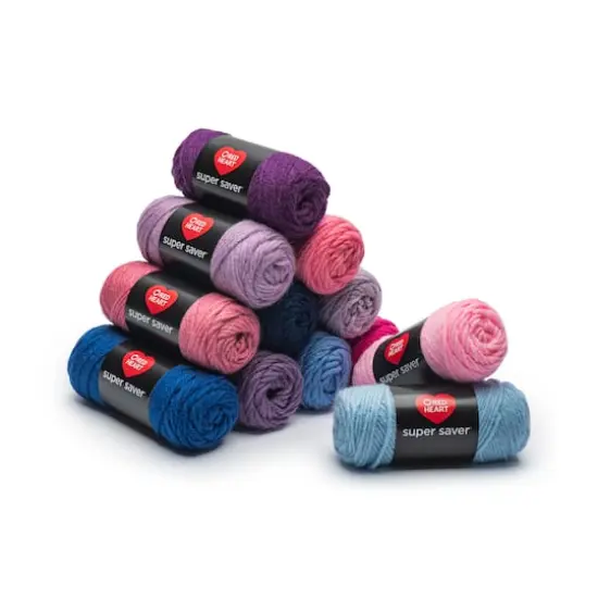 Red Heart&reg; Super Saver&reg; 12 Skein Super Craft Yarn Kit Gradients {11}