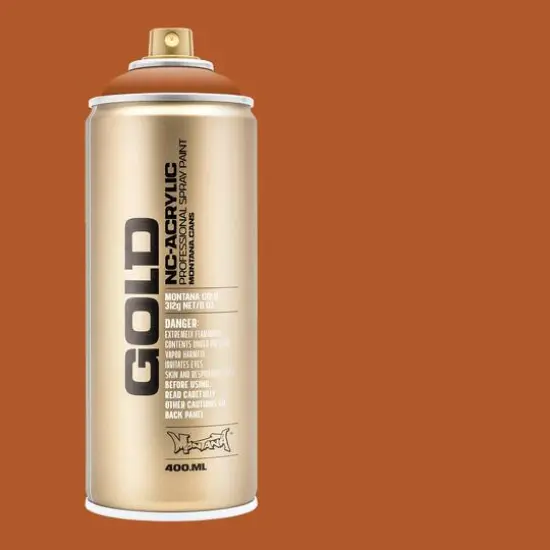 Montana&trade; Cans GOLD Shock Color Spray Paint, 400mL S8000 Shock Brown Light {6}