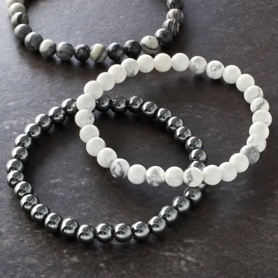 Signature Color Shop White Howlite Bracelets By Bead Landing&trade; {3}
