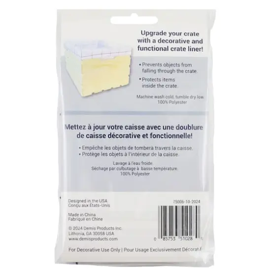 Surface Appeal&trade; 18" Crate Liner White/Open Grid {5}