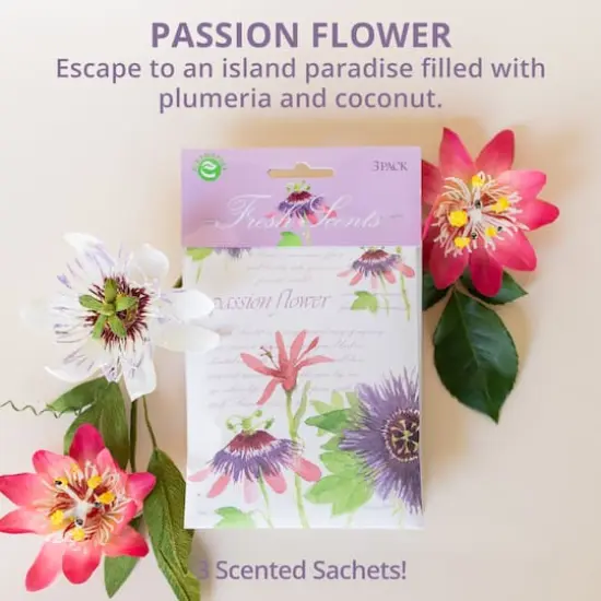 Willowbrook&reg; Fresh Scents&trade; Passion Flower Fragrance Sachets, 3ct. {4}
