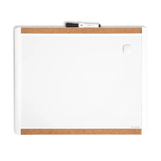 U Brands PINIT White 20" x 16 Magnetic Dry Erase Board {1}