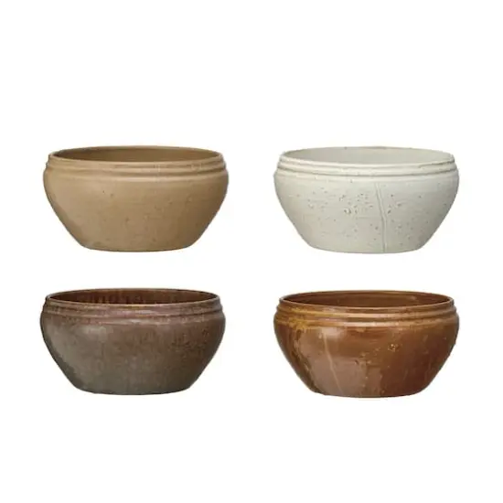 Hello Honey&reg; 6" Large Earthen Hues Stoneware Bowl Set {1}