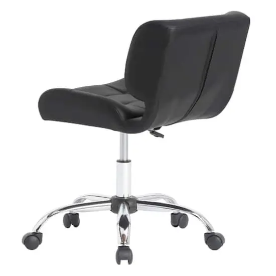 Calico Designs Crest Black Mobile Office Task Chair with Adjustable Height {4}