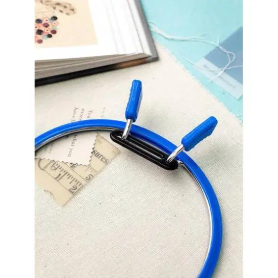 Nurge 8" Spring Metal Embroidery Hoop Deep Blue {6}