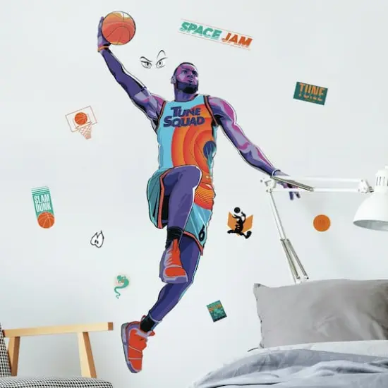 RoomMates Space Jam Lebron Peel & Stick Giant Wall Decal {3}