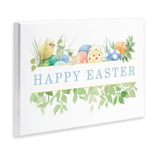Stupell Industries Floral Happy Easter Wall Plaque Art {4}