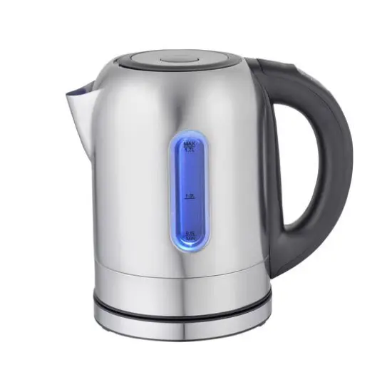 MegaChef 1.7L Stainless Steel Electric Tea Kettle With 5 Preset Temps {8}