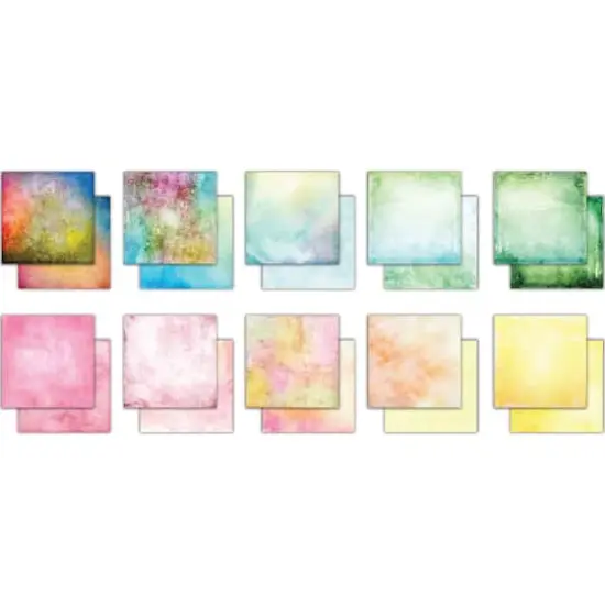 Craft Consortium Grunge Light Tones Double-Sided Paper Pad, 12" x 12" {3}
