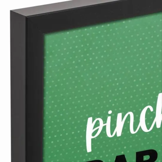 Pinch Me I Dare You 13.73" x 13.73" Black Framed Canvas {4}