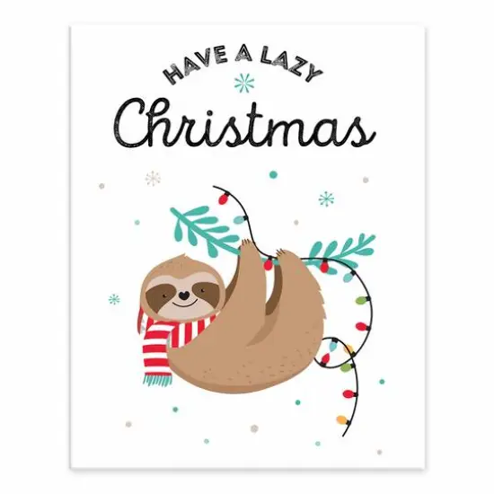 Have A Lazy Christmas Tabletop Canvas {1}