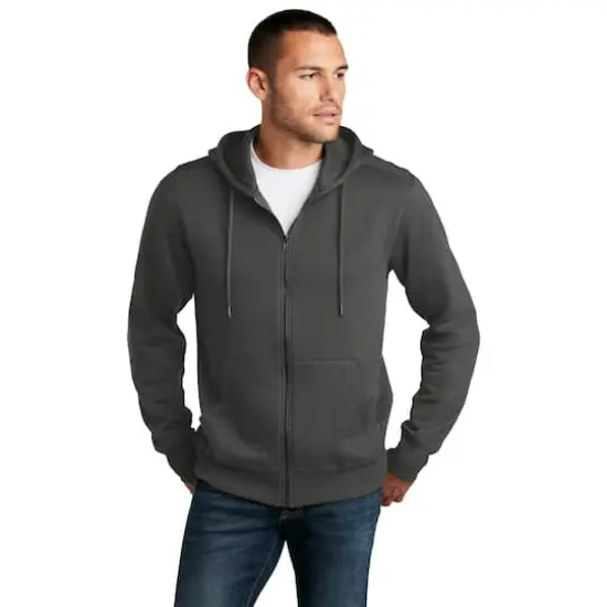 District&reg; Perfect Weight&reg; Fleece Full-Zip Hoodie Charcoal {4}