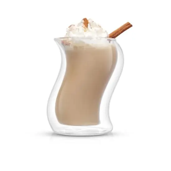 JoyJolt&reg; 13.5oz. Pivot Double Wall Coffee Glasses, 4ct. {4}