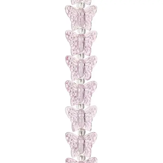 Pink Butterfly Glass Beads, 14mm by Bead Landing&reg; {1}